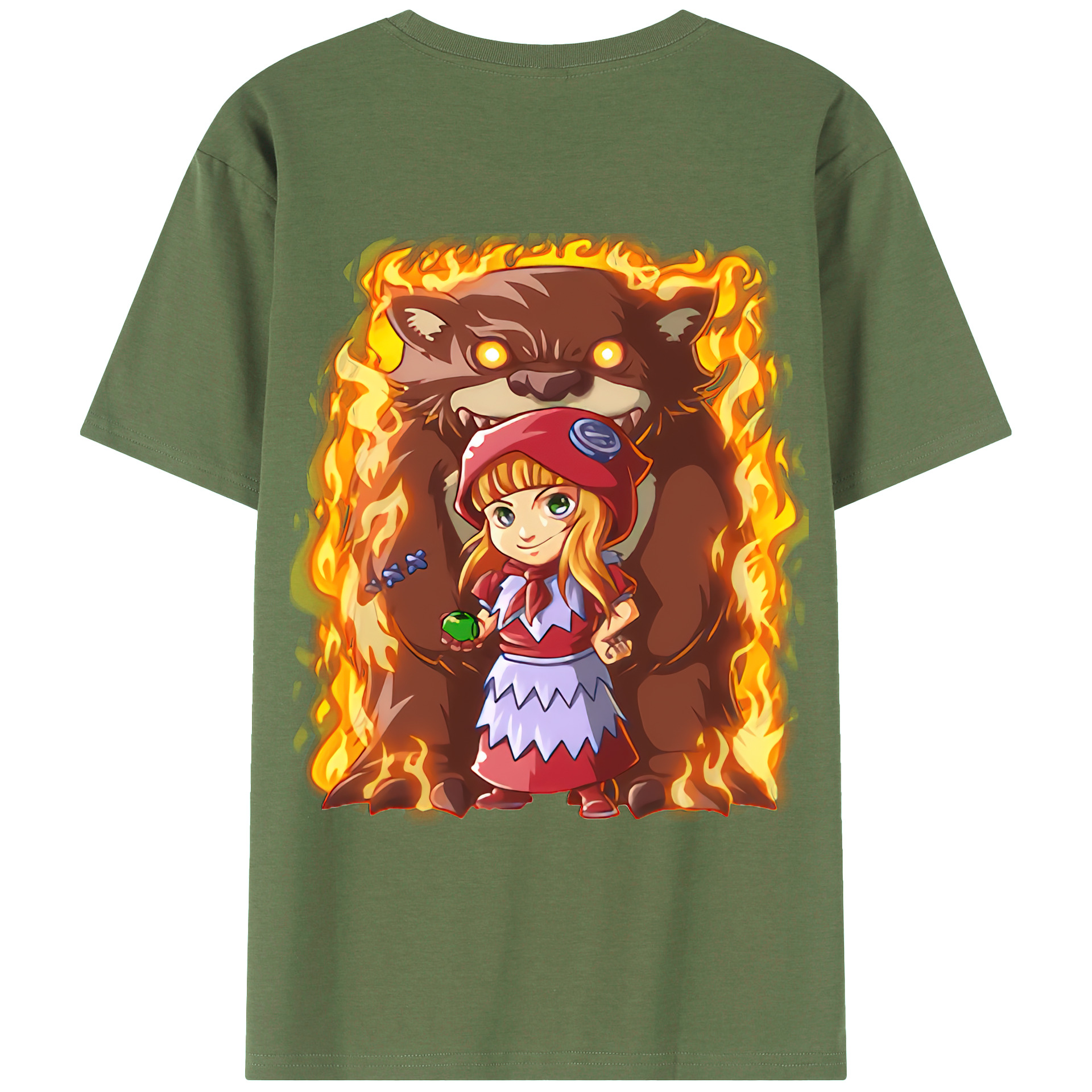 （画像用） リーグ・オブ・レジェンド League of Legends LOL 綿100％ メンズ半袖Tシャツ（バックプリント） 通気性